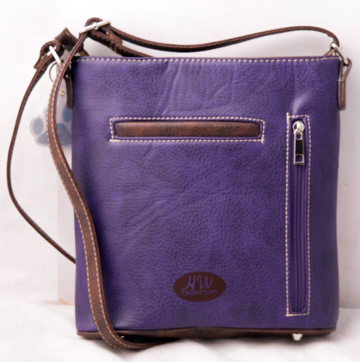 HW Collection Western Purse Tribal Designs Rhinestones Buckle Women Crossbody Shoulder Handbag
