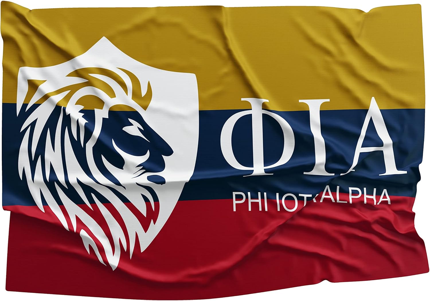 Phi Iota Alpha Fraternity Greek Life Licensed Flag 3x5 Feet Flag Banner Wall Decor Outdoor Indoor Decoration Brass Grommets Double Stitch (Phi Iota Alpha 3)