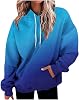 Ceboyel Womens Neon Print Oversized Sweatshirt Drawstring Pullover Sweatshirt Trendy Sweater Tops Fall Fashion Clothes 2023
