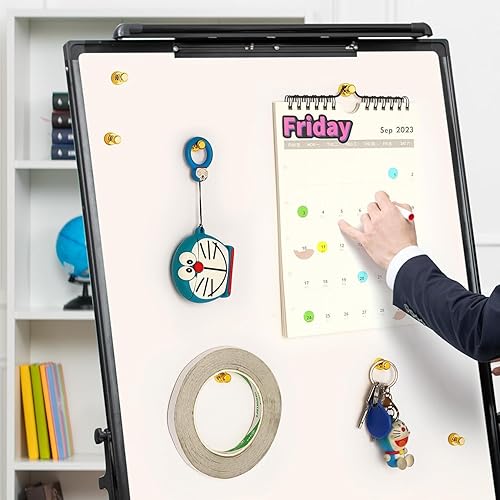 Vista 16 de Grtard Paquete de 24 pines magnéticos, imanes de nevera para pizarra blanca, imanes para refrigerador, imanes pequeños y fuertes para oficina