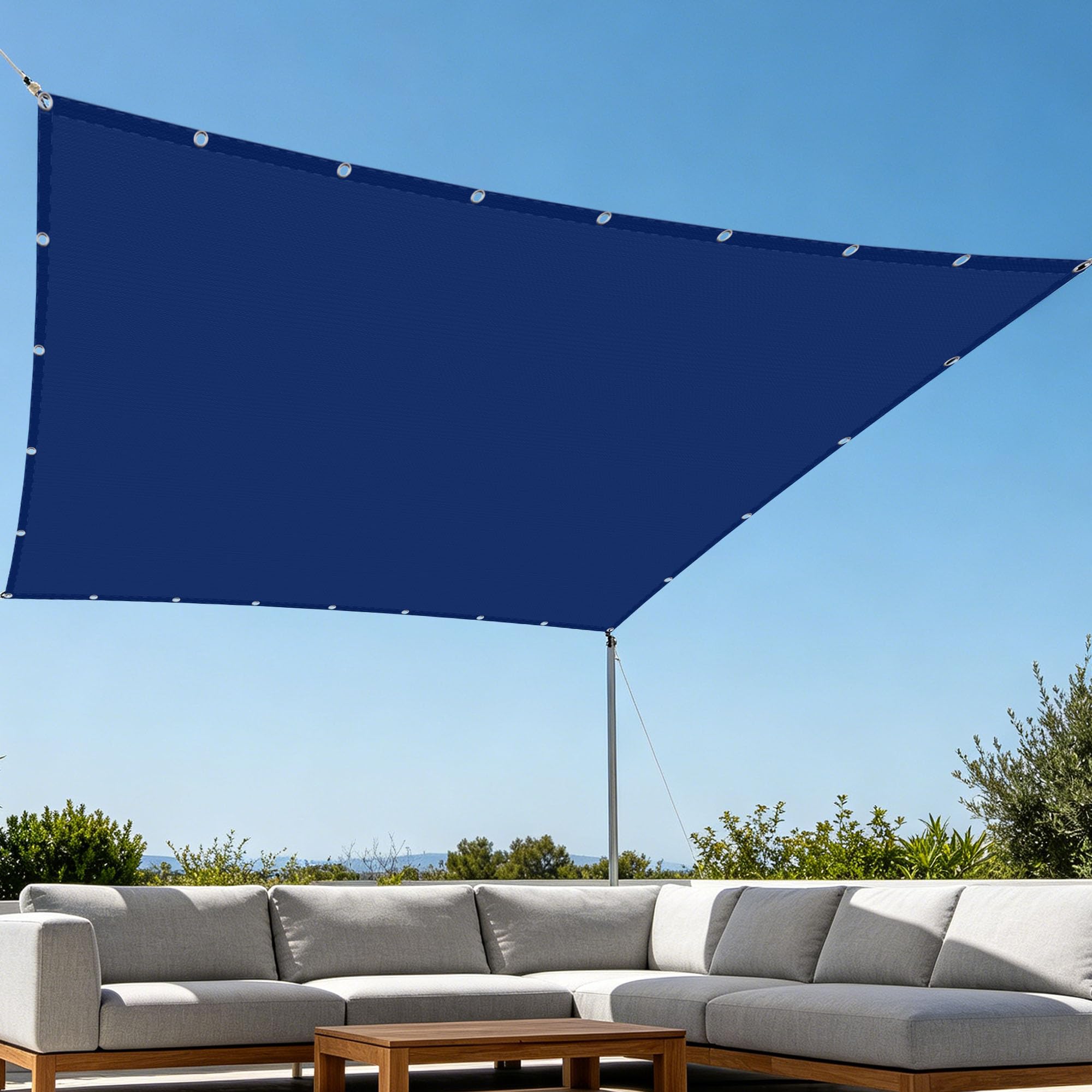 Voile d'ombrage rectangulaire étanche 3 x 7 m pour créer un coin de fraîcheur sur votre balcon