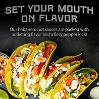 Vista 3 de Melinda’s Hot Sauce Variety Pack - Extra Spicy Gourmet Hot Sauce Gift Set with Variety of Heat Levels - Includes XXXXtra Reserve, Garlic Habanero