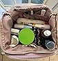 BAGSMART Travel Toiletry Bag, Large Wide-open Travel Bag for Toiletries, Makeup Cosmetic Travel Bag with Handle-Green 1.1lbs