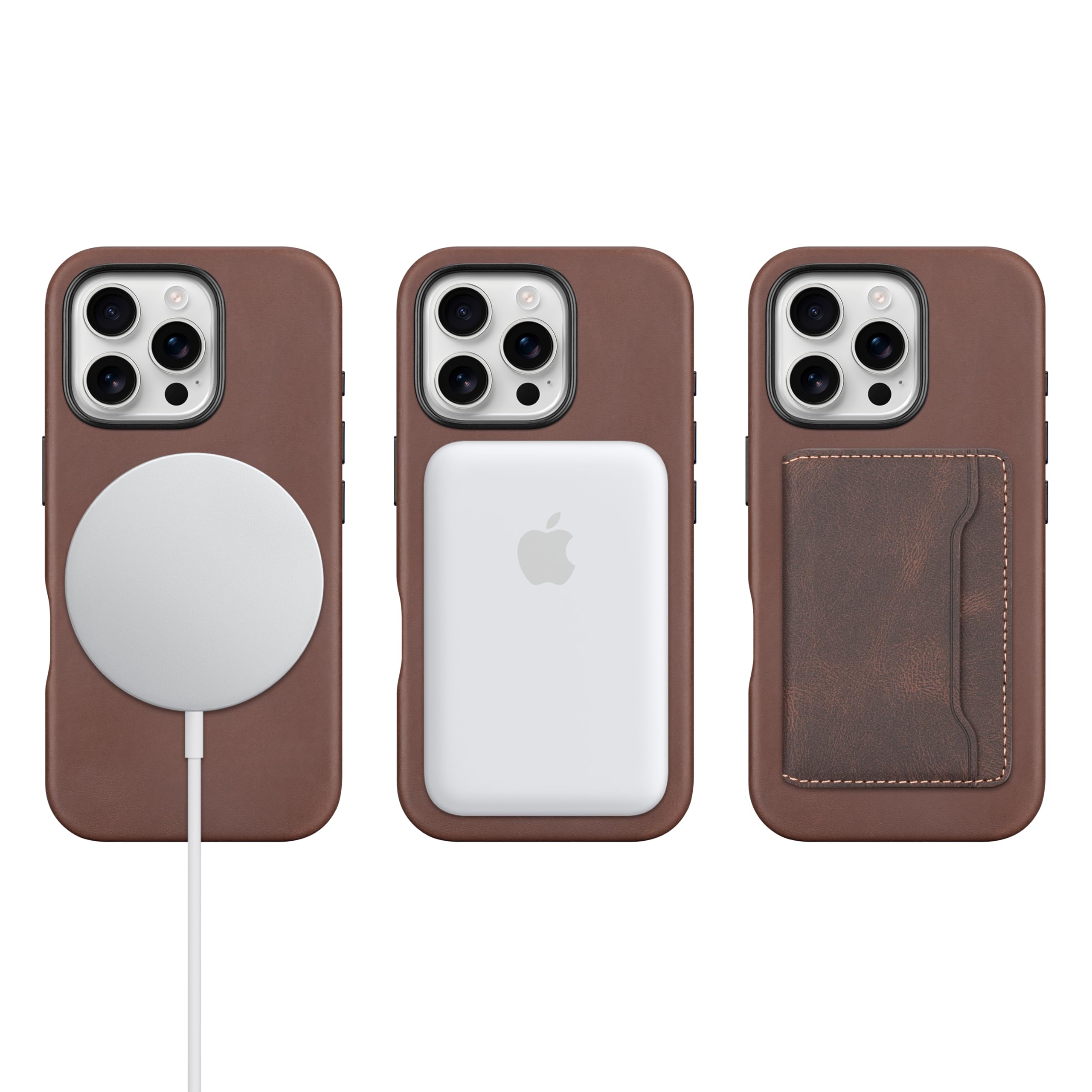 Amazon.co.jp: RIXENY iPhone 16 Pro対応 本革 マグセーフ対応