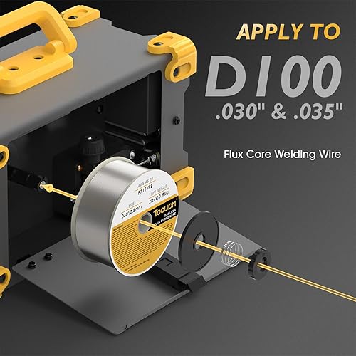 Miniatura 5 de TOOLIOM 135A Mini MIG Soldador Flux Core 110V MIG Soldador Sin Gasless Flux MIGLift TIGStick 3 en 1 Máquina de soldadura portátil