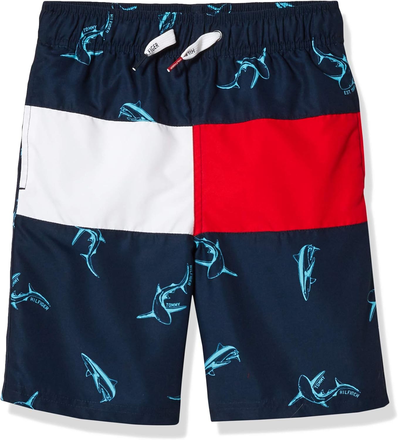 Tommy Hilfiger Boy's Tommy Logo Script Swim Trunks (Big Kids)