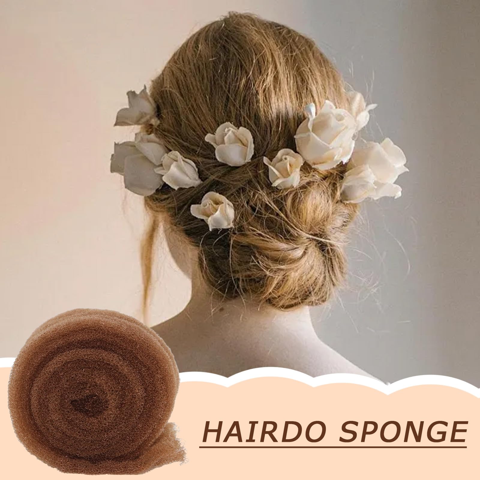 AYNKH 2 Pack Hair Donut Bun Maker, Volumizing Hair Padding for Women Girls Updo Styling Accessories for Perfect Buns and Chignons - Image 3