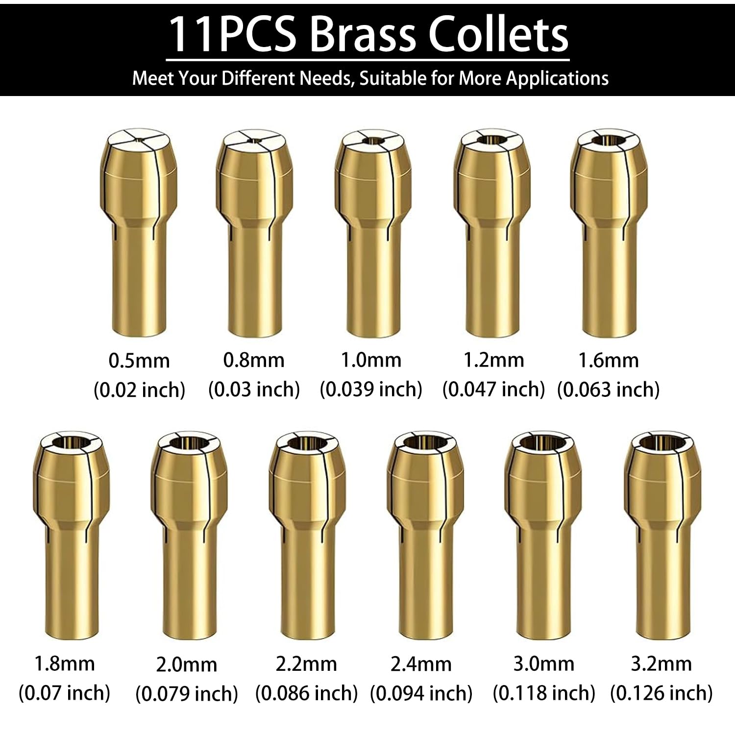 Drill Chuck Collet Set - Quick Change Adapter -3 Drill Chuck Collet Set - Quick Change Adapter -3