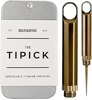 Vista 14 de DAILYCARRYCO. Soporte para palillos de dientes de titanio TiPick - Portátil de metal para viajes - Palillo mondadientes reutilizable EDC micro