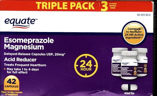 Miniatura 1 de Equate Esomeprazol Magnesio 42 Cápsulas