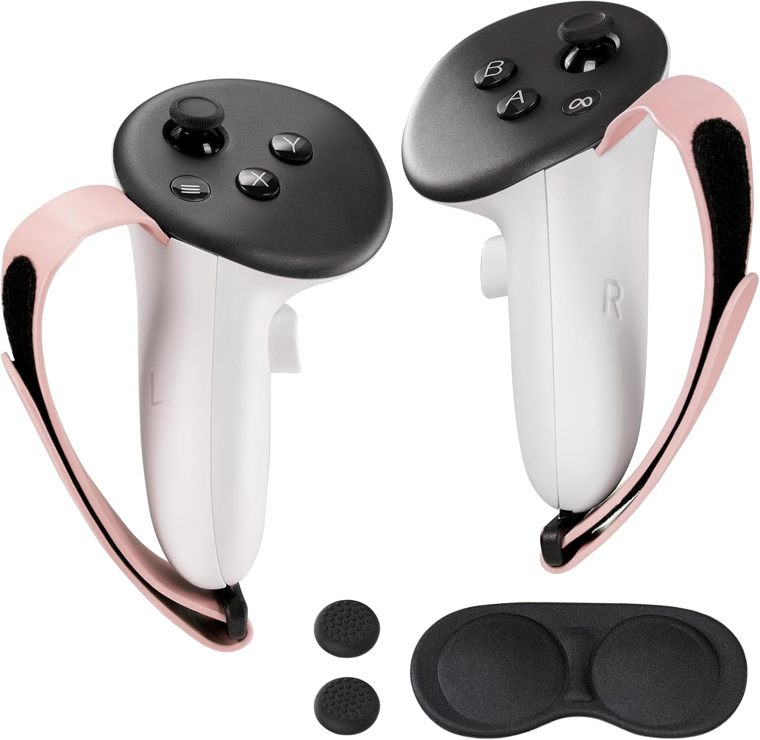 CoBak Controller Grips for Meta Quest 3s and Quest 3, Adjustable Knuckle Straps Accessories for Touch Plus Controllers