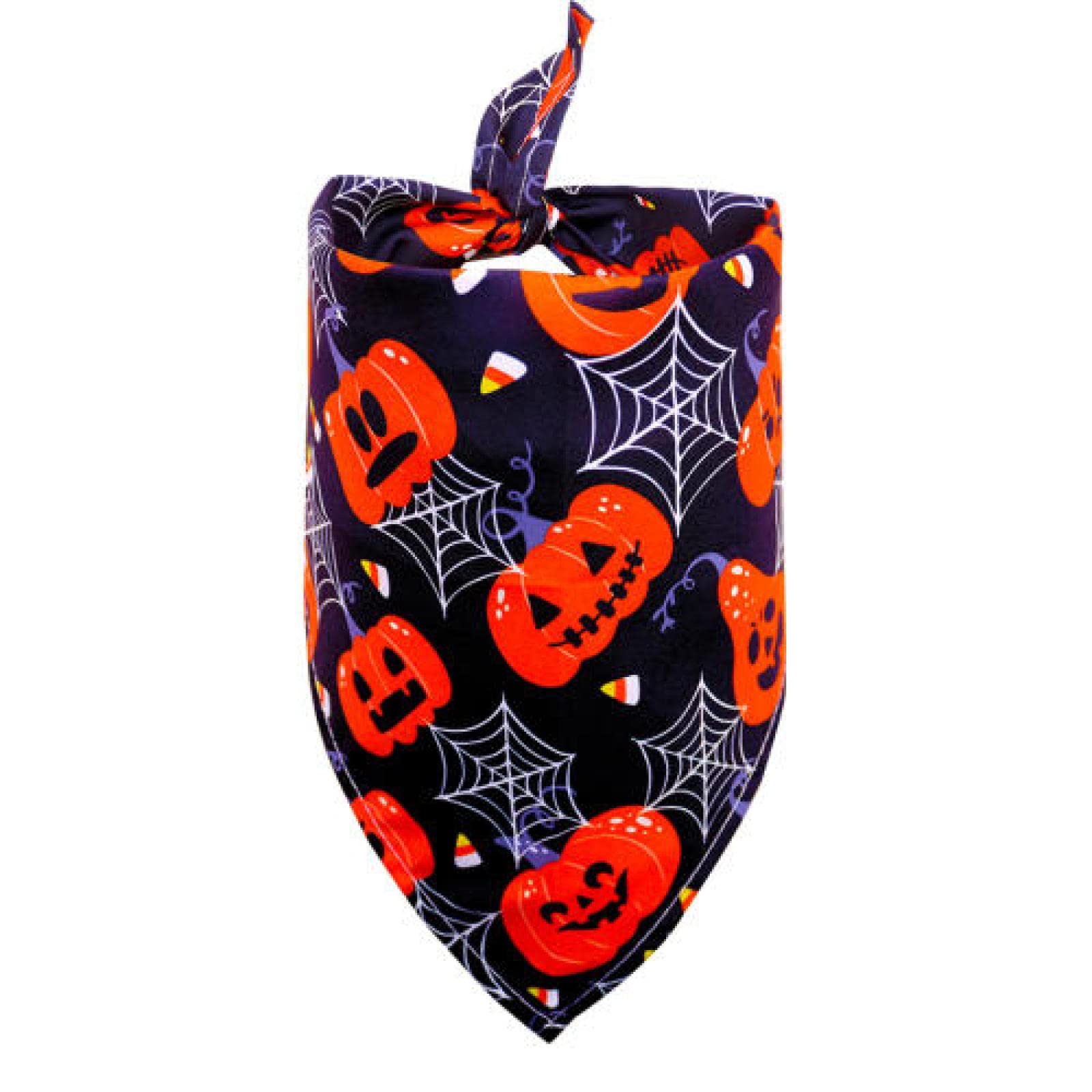 Lot de 10 bandanas pour chiens - Accessoires pour chiens - Bandana en forme de tête de mort - Style citrouille - Fournitures pour animaux domestiques - Bandanas pour petits chiens et chiots