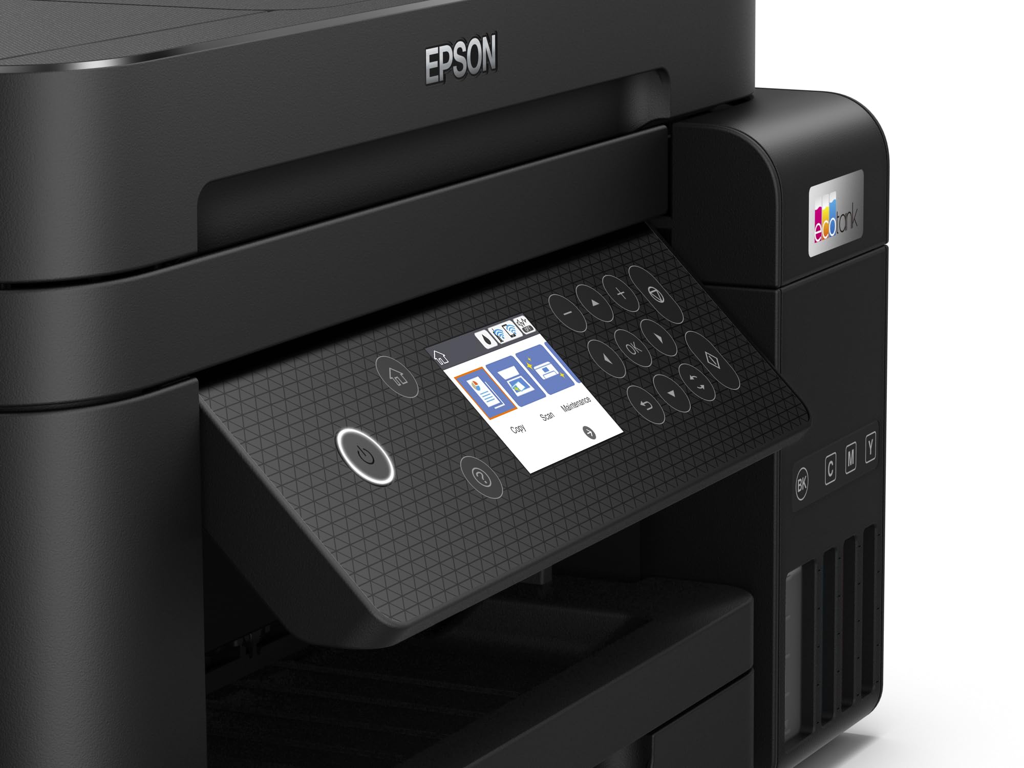 Epson EcoTank ET-3850, Impresora WiFi A4 Multifunción 3en1 con Depósito Tinta Recargable, Impresión Doble Cara (Dúplex), Alimentador Documentos (ADF), Pantalla LCD, Bandeja Frontal, Mobile Printing