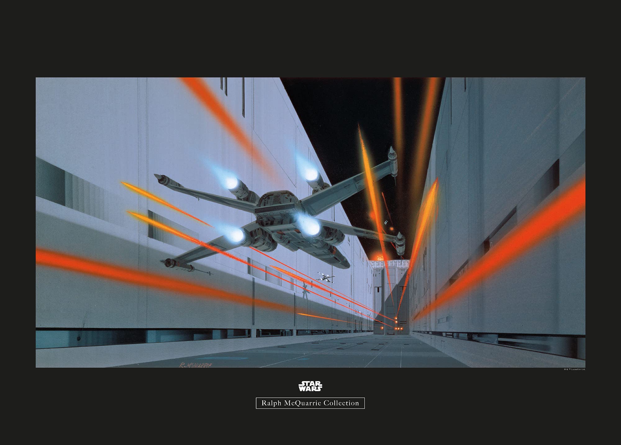 Komar Star Wars Classic RMQ Death Star Trench - Size: 70 x 50 cm Wall Picture Poster Art Print (without Frame)