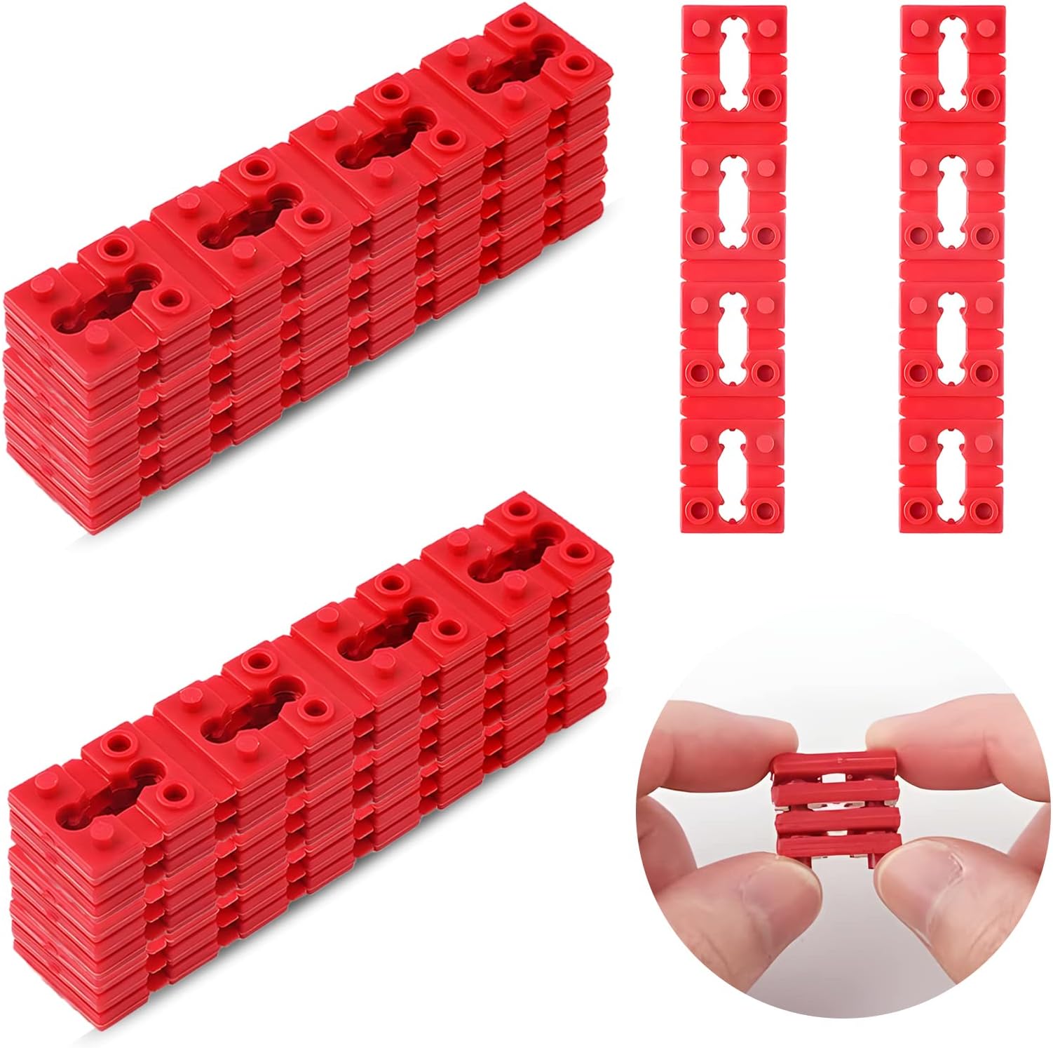 Outlet Spacers for Electrical Box, RonJea 48 PCS Switch and Receptacle Spacers for Loose Outlet Plug Fix, Electrical Extender Outlet Shims Light Switch Spacer