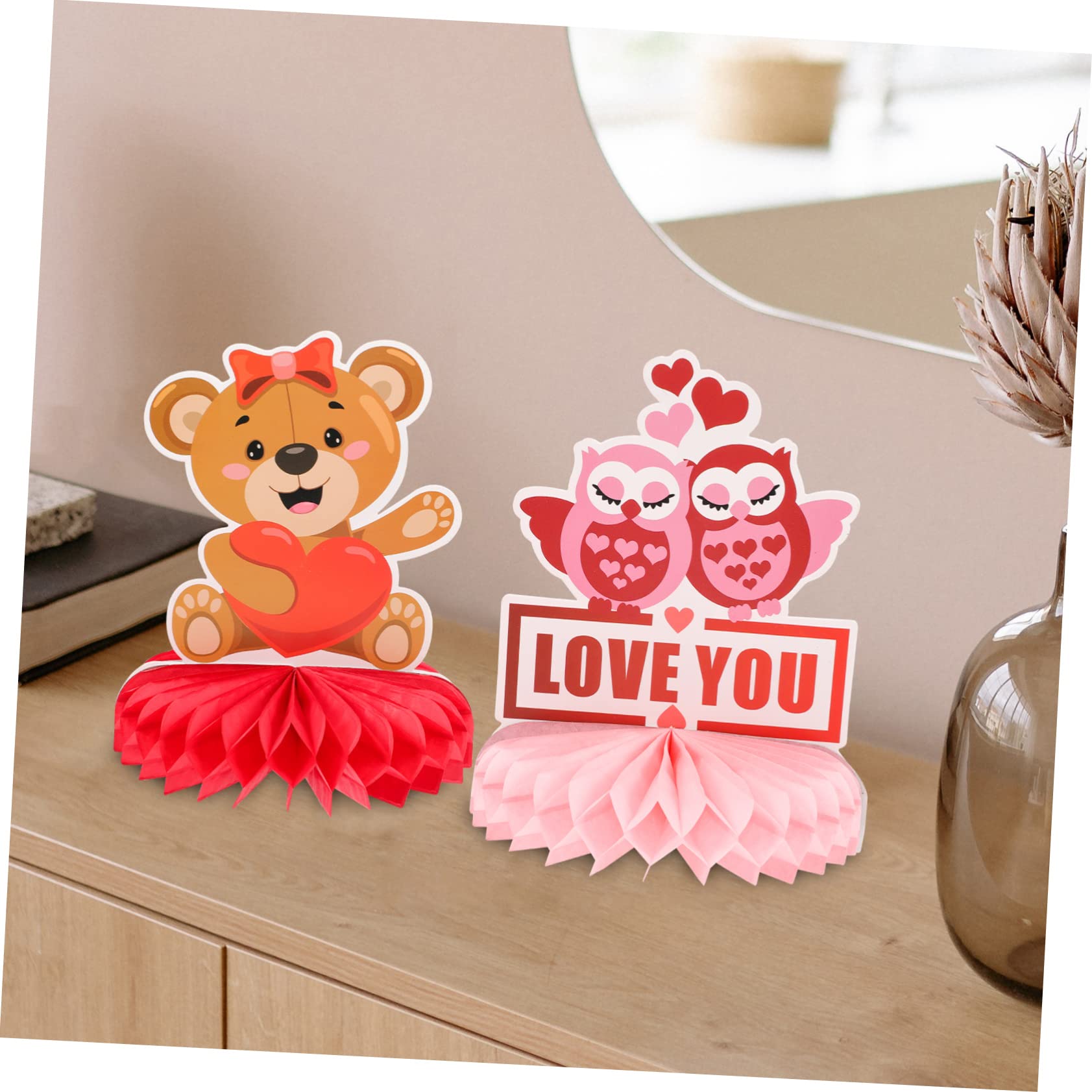TOYANDONA 36piezas Decoración De De Día De San Valentín De Mesa Romántico Accesorios De San Valentín Decoración De Mesa