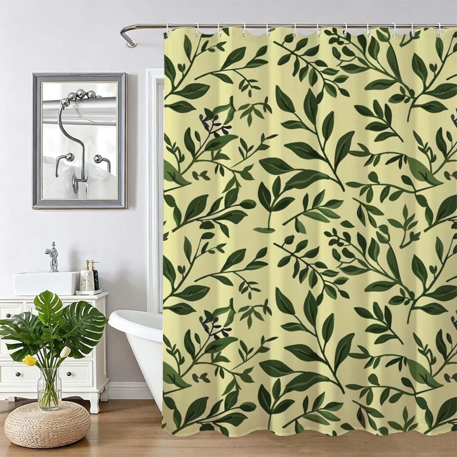 Rideau de douche pour hôtel et salle de bain familiale rideau baignoire tissu 150x180