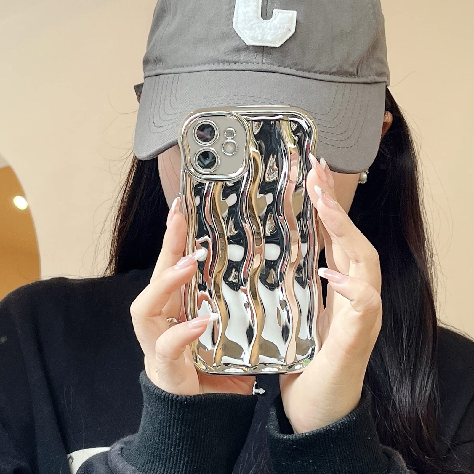 Amazon.co.jp: XIZYO iPhone 11用ケース 6.1インチ かわいい水波紋柄