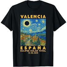 Valencia, Espana Eclipse Solar Total 2026 T-Shirt