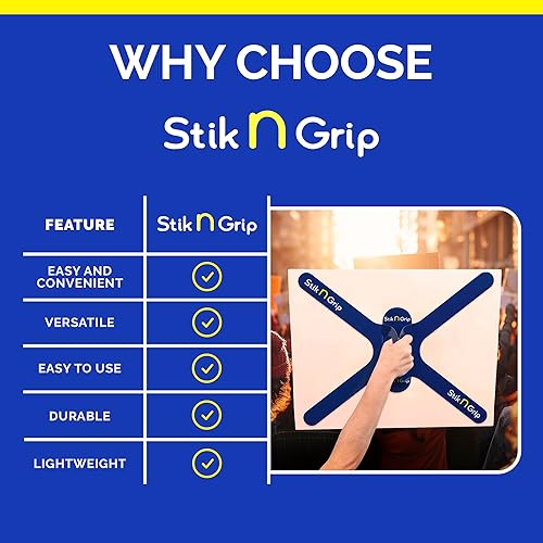 Miniatura 4 de Asa de tablero de póster, tamaño completo, paquete de 3 Cartel de sujeción con una mano, simple y fácil, mango adhesivo, tableros de espuma