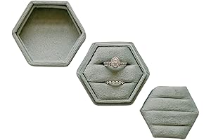 Velvet Ring Box Embellished with a Romantic Sage Green Hue, Perfect for Weddings