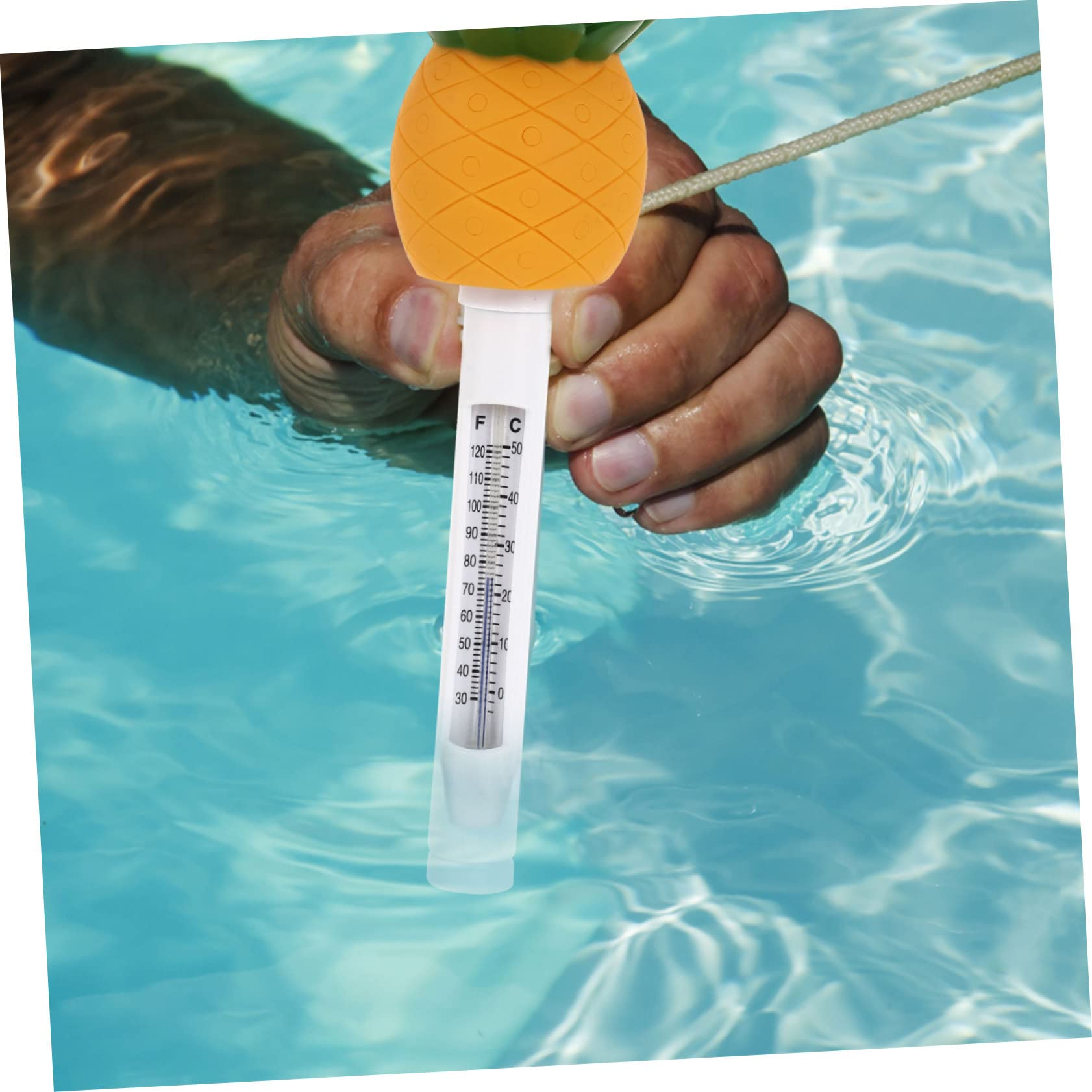 DECHOUS Termometro Piscina Thermoter Camera Thermoter Piccola Terme Termame. Di Temperatura Accurato Pond Meter Con Stringa Bambino Corda Plastica