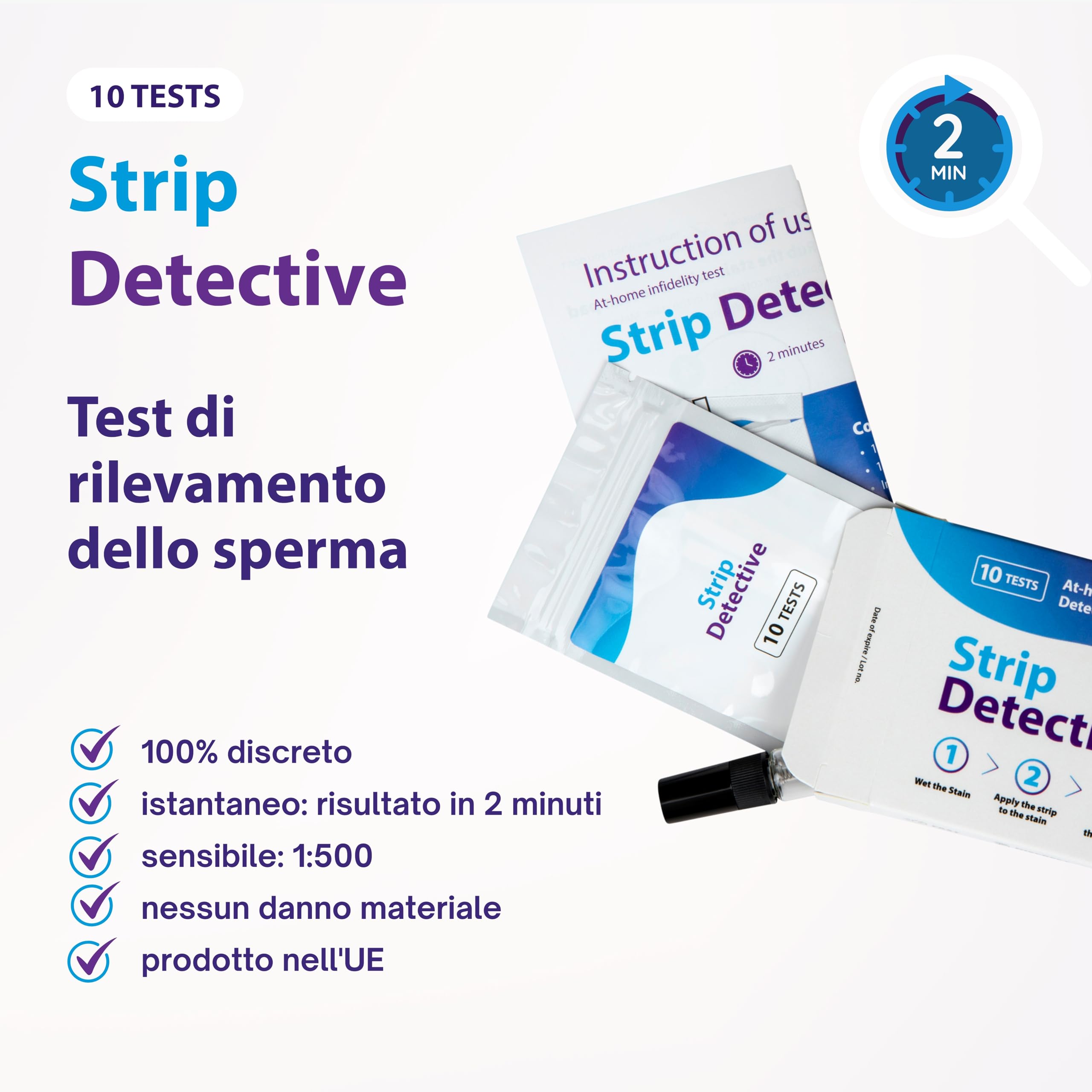 Home Tradimento Test - Test di rilevamento dello sperma, confezione da 10 pezzi