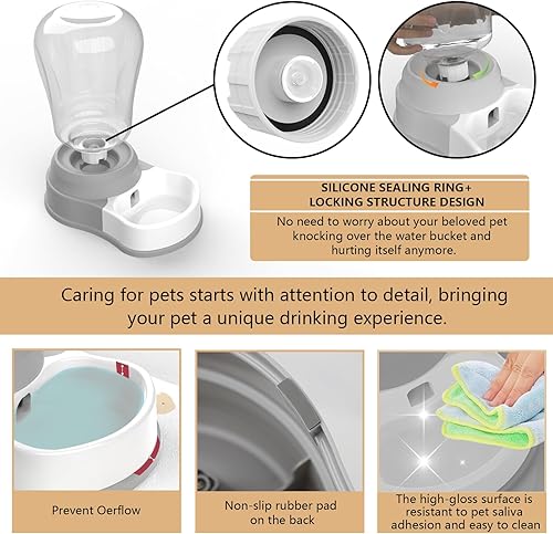 Miniatura 4 de STALTWO - Dispensador automático de agua para perros de 1.58 galones, dispensador de agua prémium para mascotas con alfombrilla antideslizante,