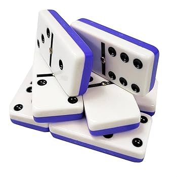 Amazon.com: Marion Domino Double 6 Blue & White Two Tone