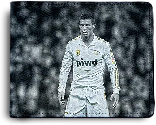 Cristiano Ronaldo CR7 - Cartera de piel sintética estampada para hombreniño, CR7., Casual