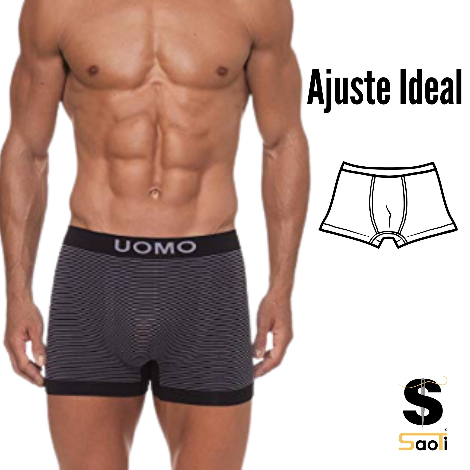 Lot de 12 boxers en microfibre pour homme, sans coutures, doux et confortables, colorés et modernes.
