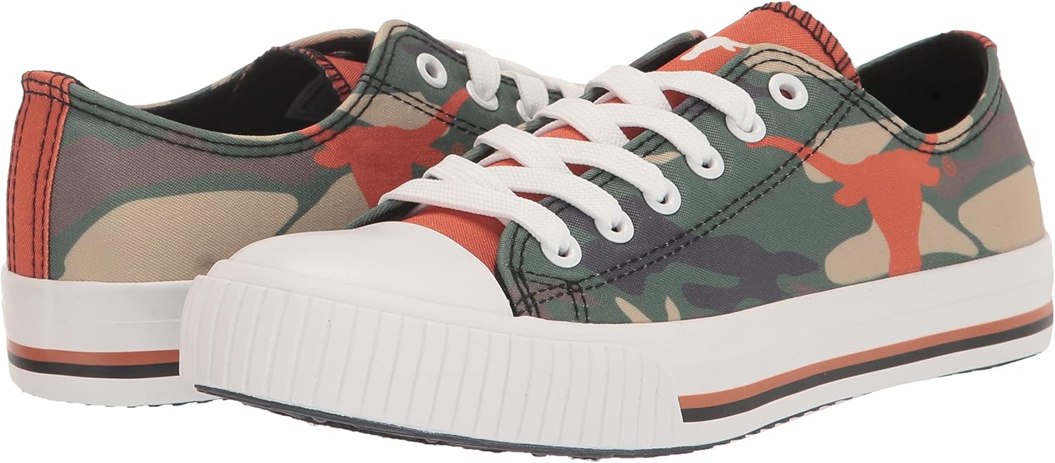 FOCO Texas Longhorns NCAA Womens Camo Low Top Canvas Shoes - 8