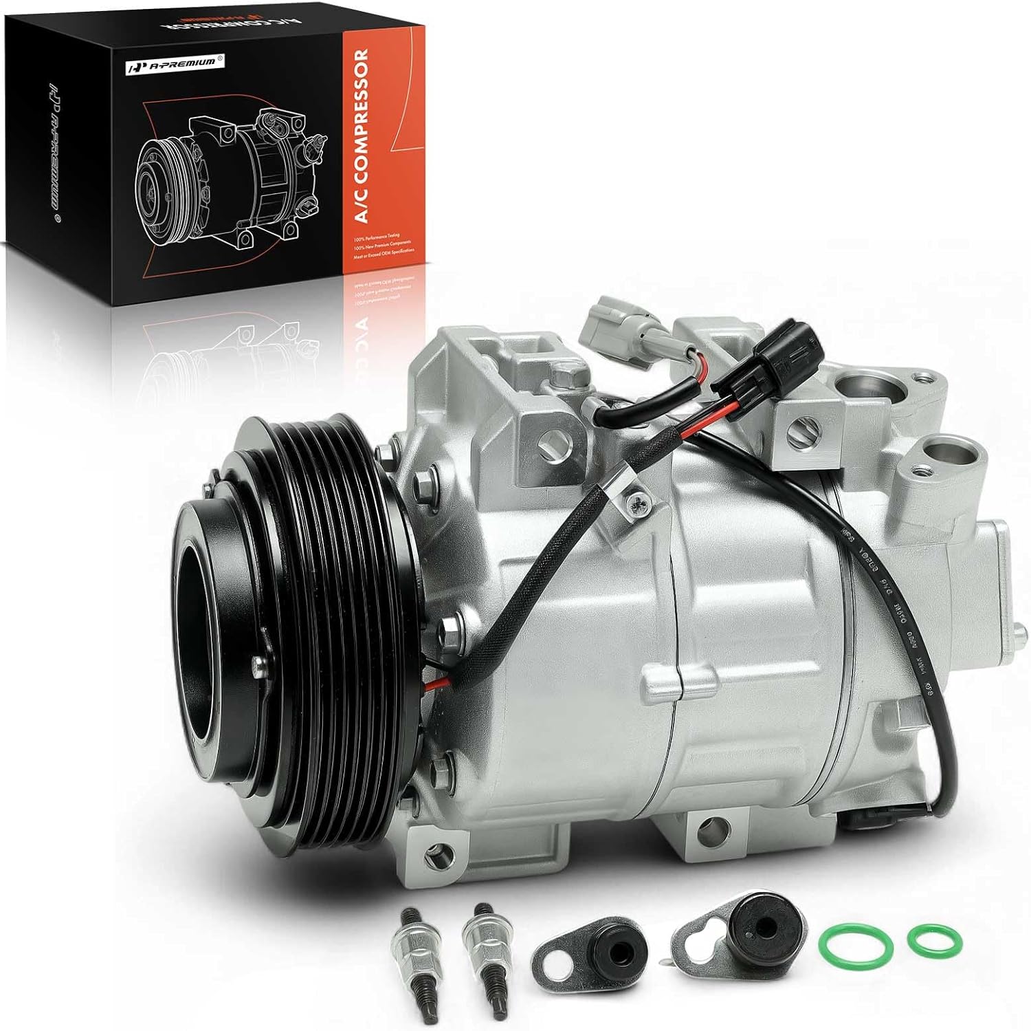 A-Premium A/C Compressor with Clutch Compatible with Nissan X-Trail 2.5L 2007-2014