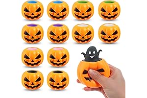 Halloween Pumpkin Squishy Toys - Stress Relief Ghost Toy for Halloween