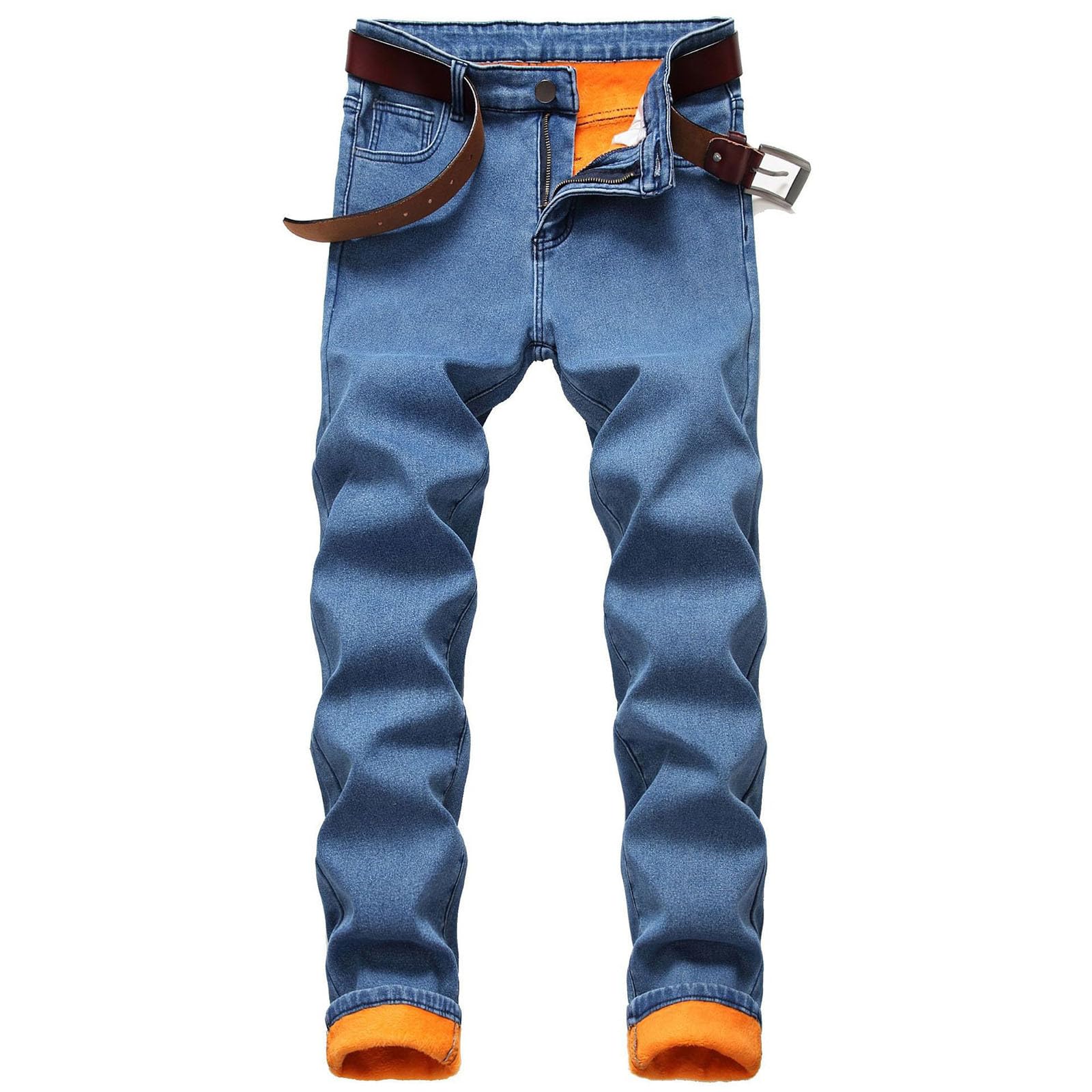 Pantalones térmicos para hombre de invierno, pantalones térmicos acolchados, pantalones de nieve forrados de forro polar, pantalones de invierno delgados, resistentes al viento, elásticos,