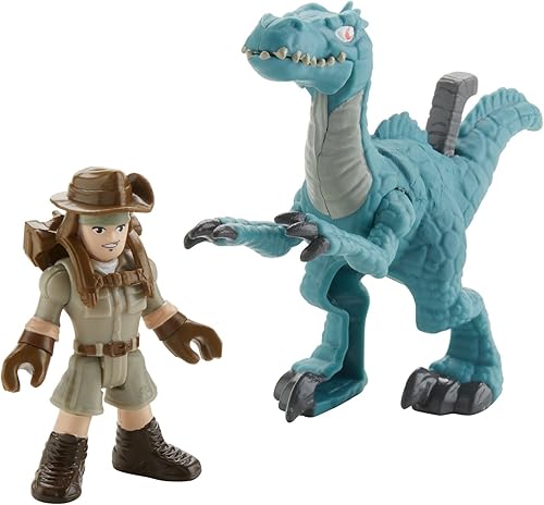 Miniatura 2 de Fisher-Price Imaginext Jurassic World, Muldoon y Raptor