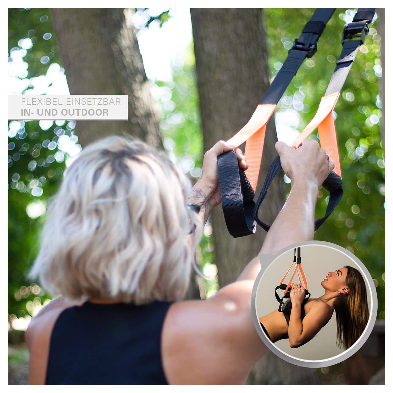 TUNTURI Slingtrainer, Schlingentrainer, Suspension, Fitness, Sling Trainer