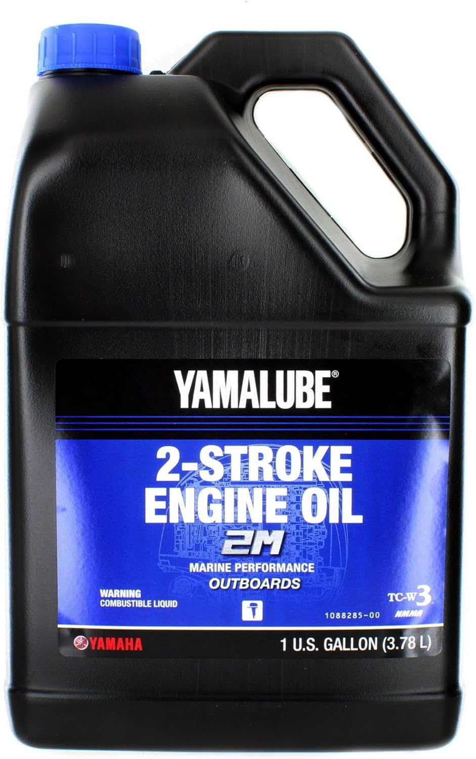 Yamaha Yamalube 2M Marine 2 Stroke Engine Oil- Gallon, #LUB-2STRK-M1-04