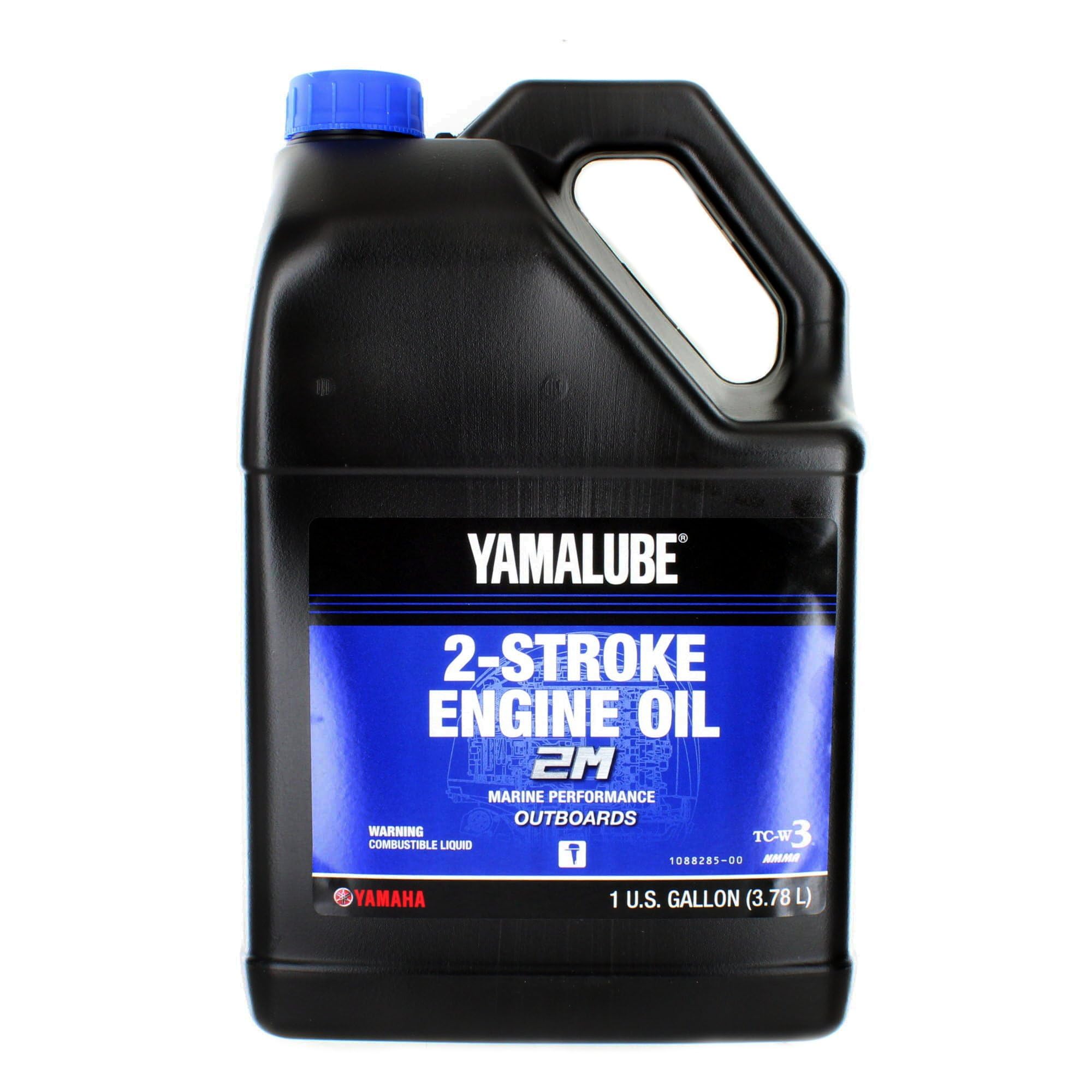 Yamaha Yamalube 2M Marine 2 Stroke Engine Oil- Gallon, #LUB-2STRK-M1-04