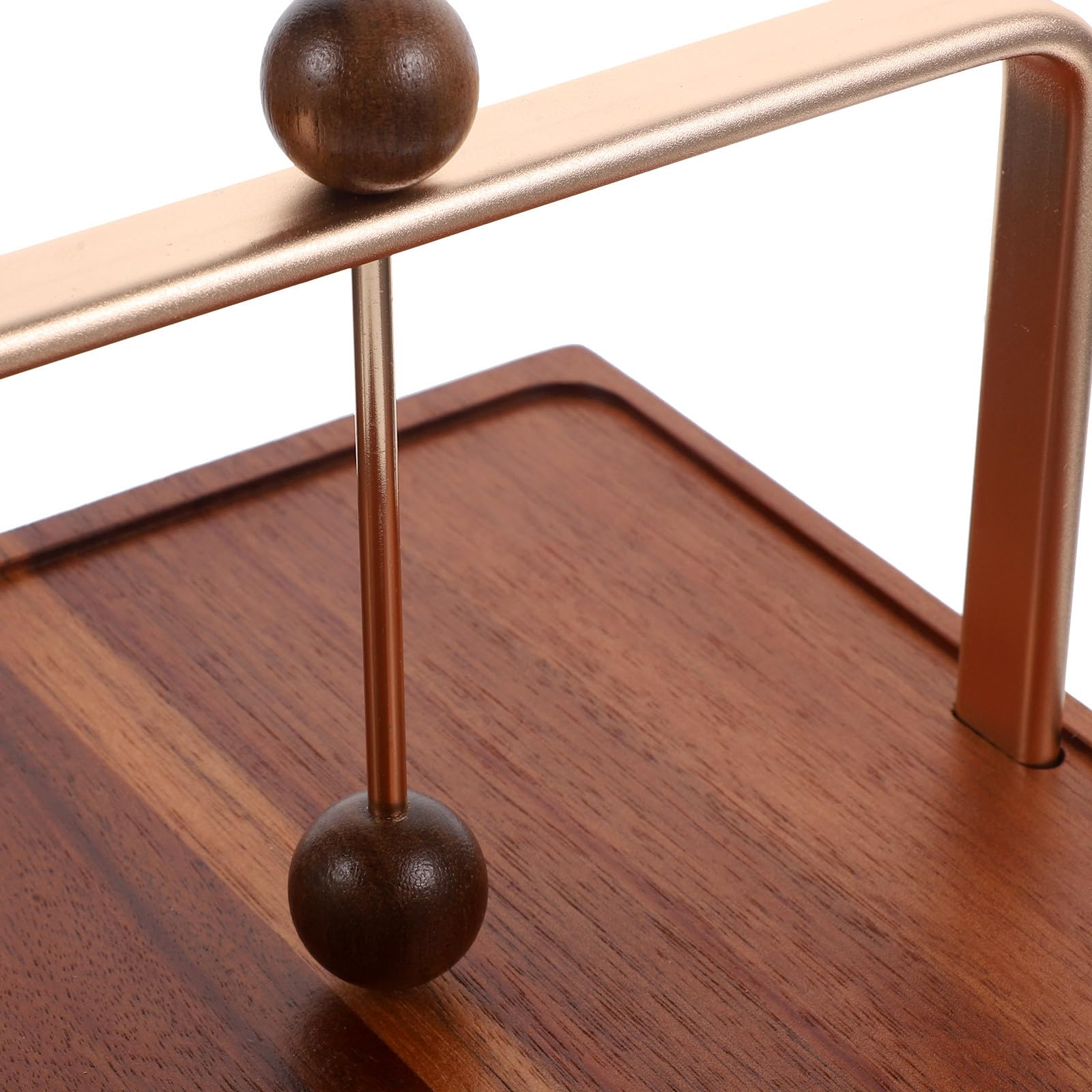 DOITOOL Servilletero de Mesa Cuadrado de Madera y Metal, Organizador de Servilletas para Comedor, Dispensador de Papel Gran Capacidad, Adecuado para Hogar, Cafetería y Restaurante