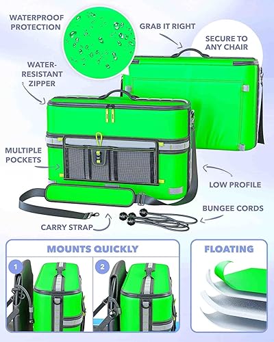 Miniatura 23 de Skywin Enfriador de kayak detrás del asiento, enfriador impermeable para respaldo de asiento de kayak para kayaks, compatible con asientos