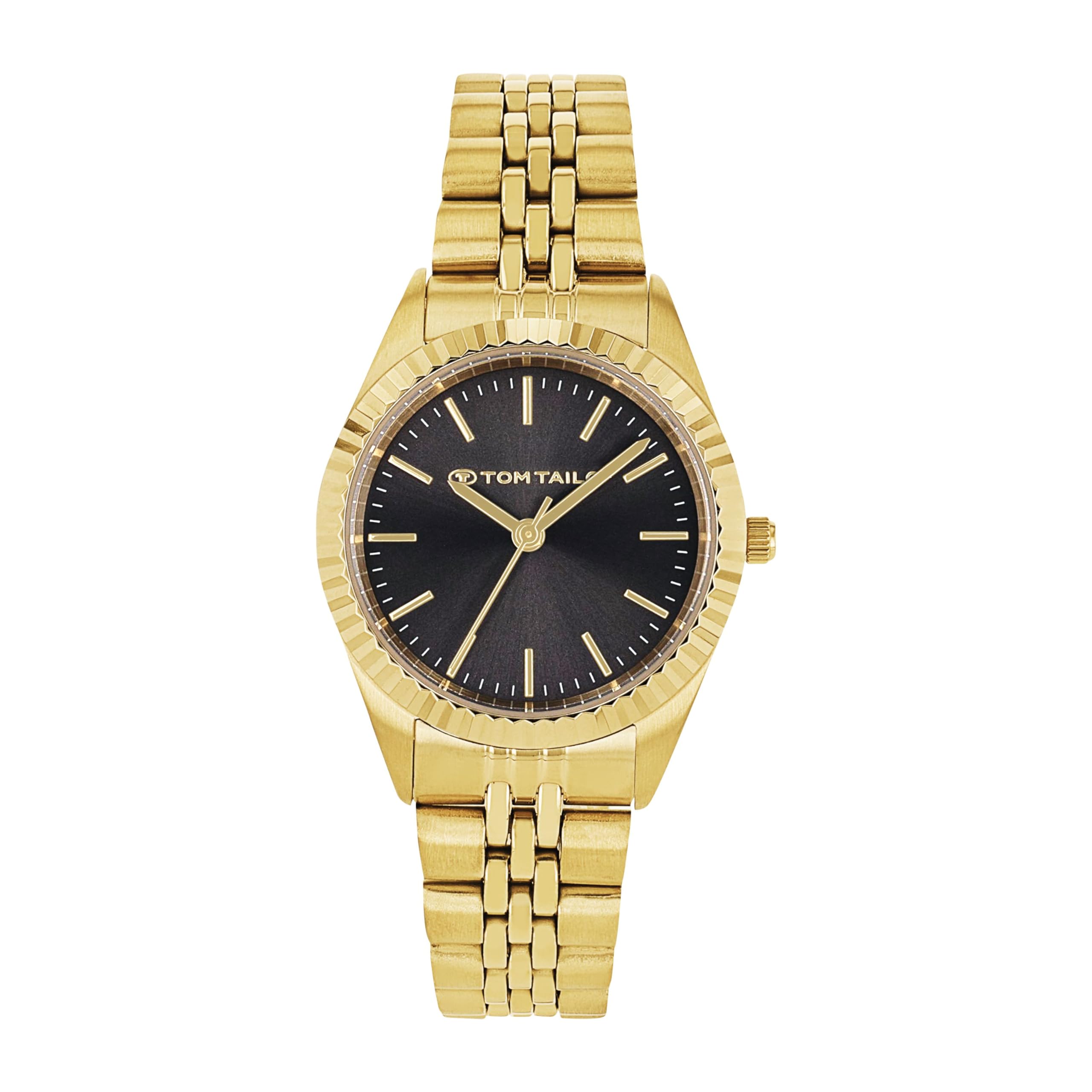 TOM TAILOR - Damen Quarz Armbanduhr - Edelstahl Gehäuse - Edelstahl Armband - Wasserdicht 3 Bar