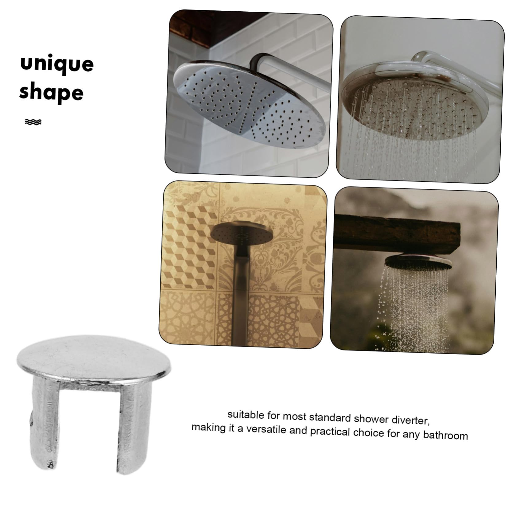 SHINEOFI 10pezzi Tappo Decorativo Per Interruttore Deviatore Doccia Copertura Manopola in Plastica Tappo Per Maniglia Doccia Per Uso Elegante e Compatto
