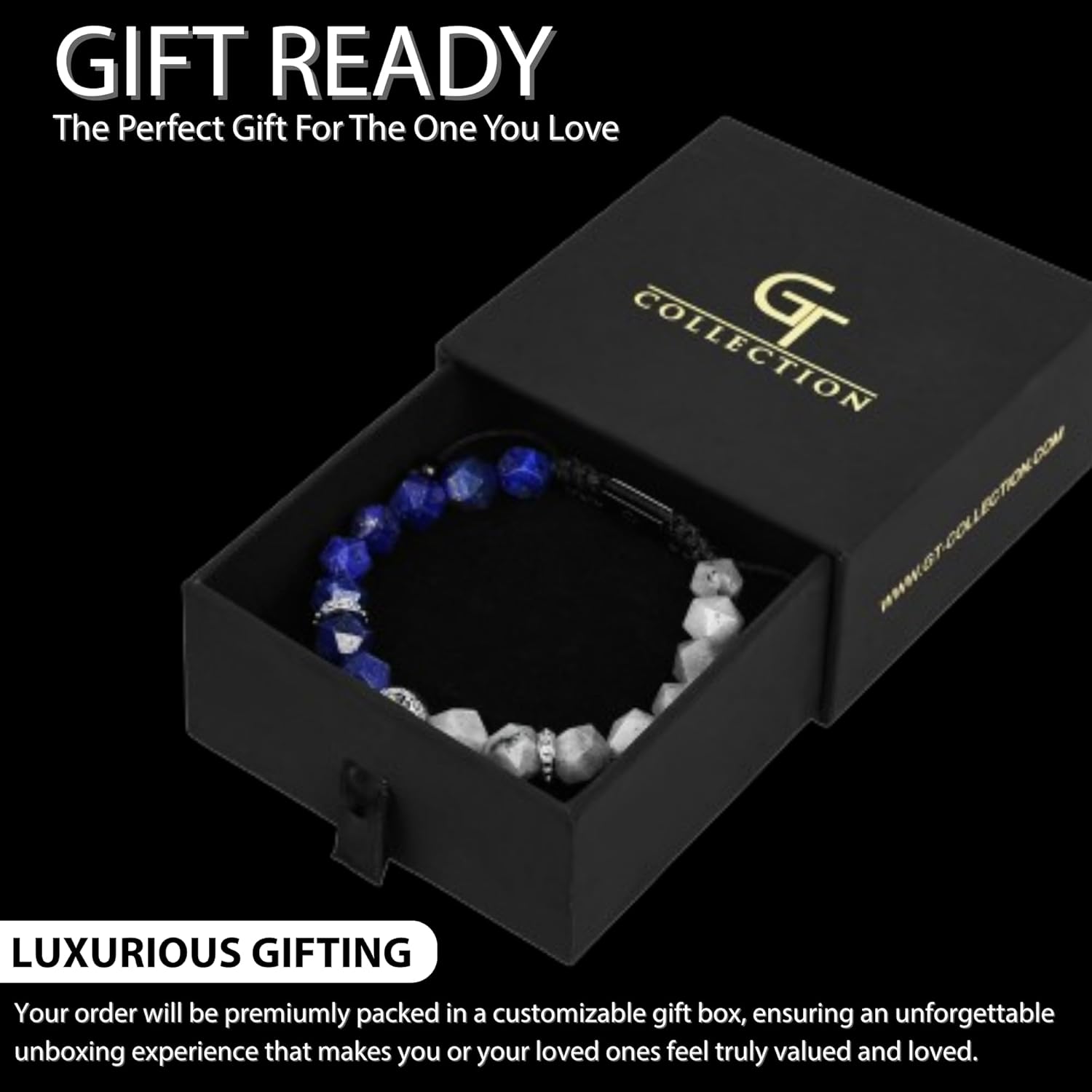 Lion King Bracelet Gift for Men, Bracelet for Men with Silver Lion Head Bead, Adjustable Beaded Bracelet - Image 6