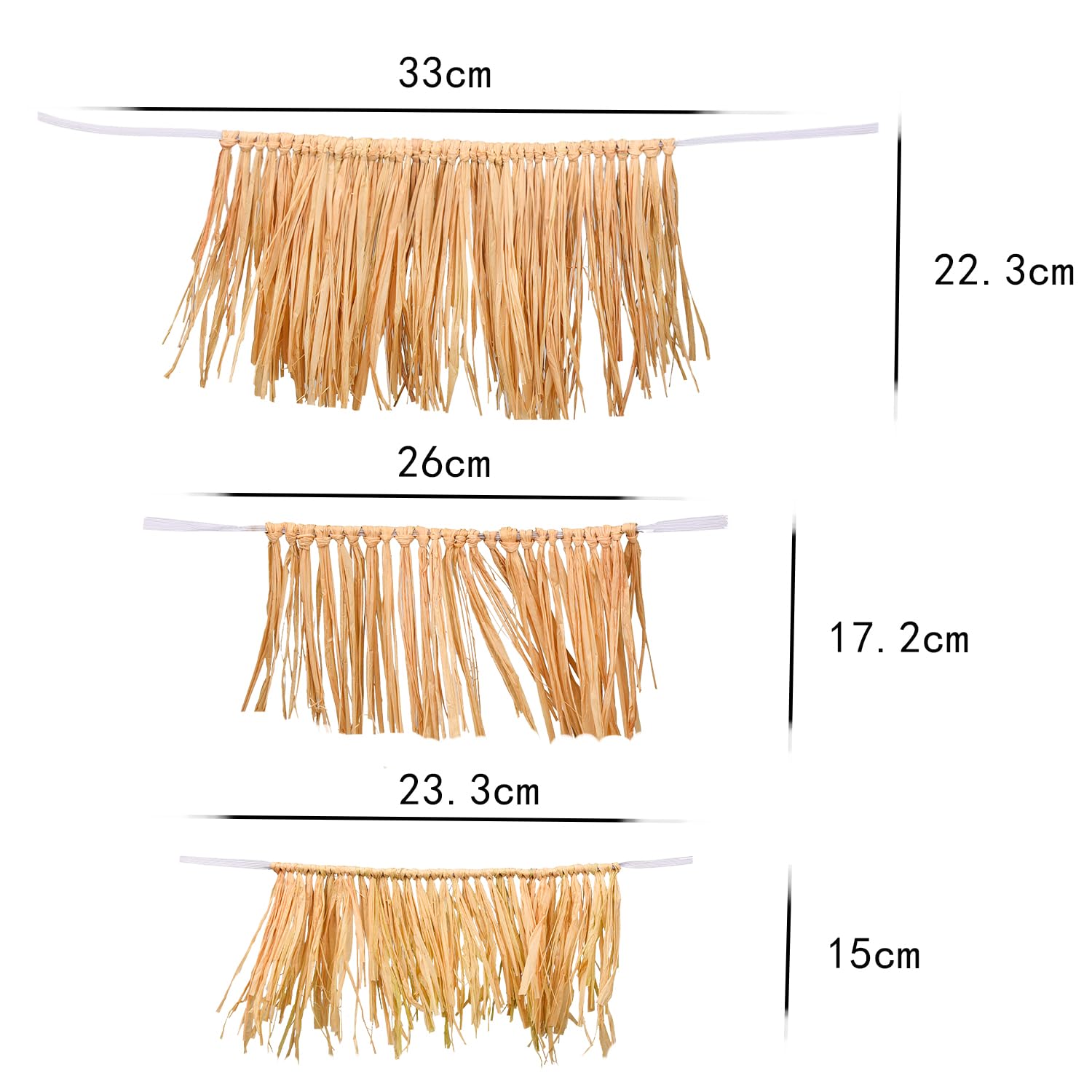 HIXNUG 6 Pieces Halloween Scarecrow Costume Set Felt Scarecrow Hat Raffia Scarecrow Straw Kit for Harvest Party Halloween - Image 2