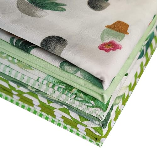 Miniatura 4 de Misscrafts - Tela de acolchado de 8 piezas, 100% algodón, paquete de tela para manualidades, cuadrados de 18 x 22 pulgadas, multicolor para