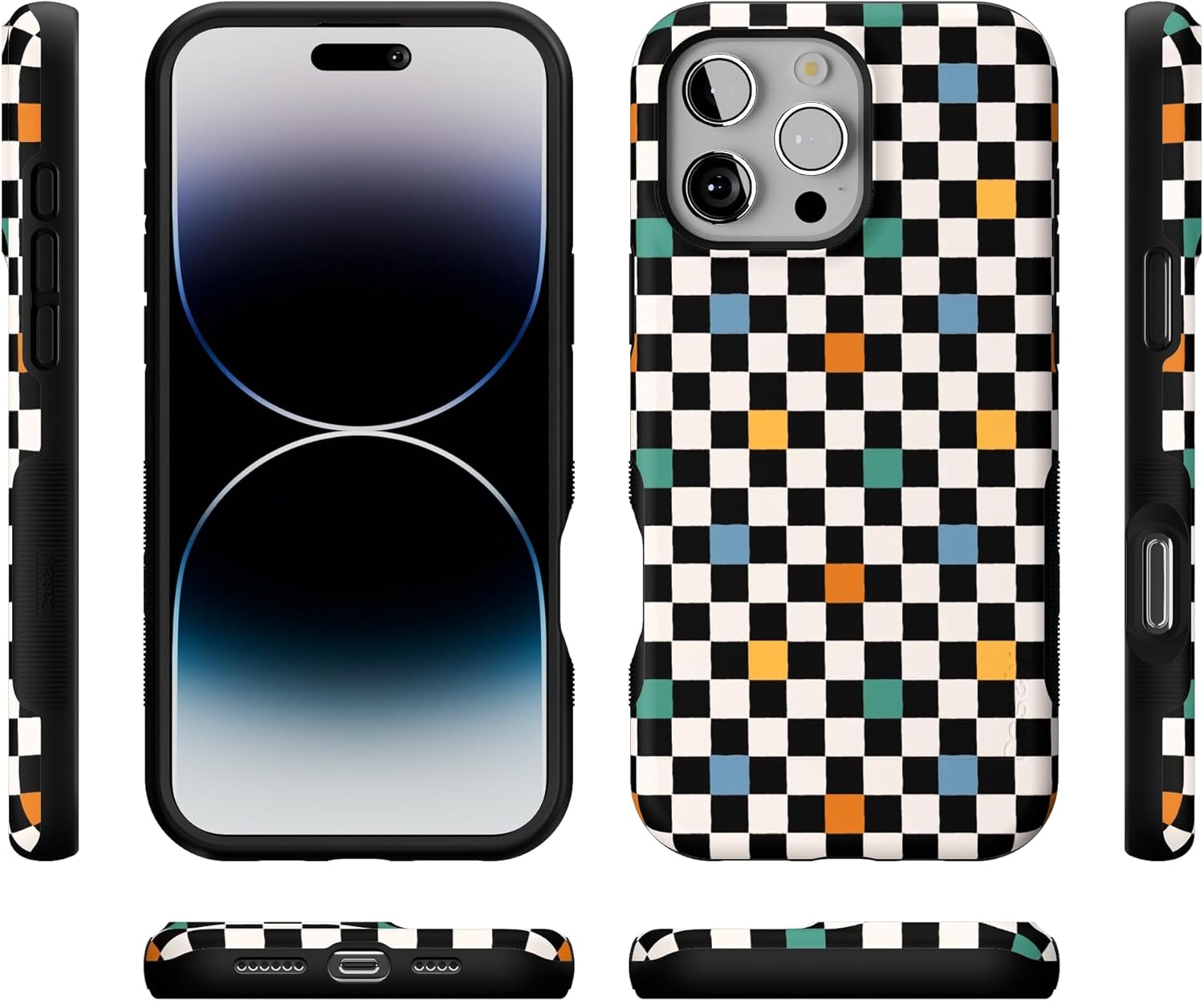 Casely iPhone 16 Pro Max Case | Old Skool | Retro Checkerboard | Bold Protective Design | Compatible with MagSafe - Image 9
