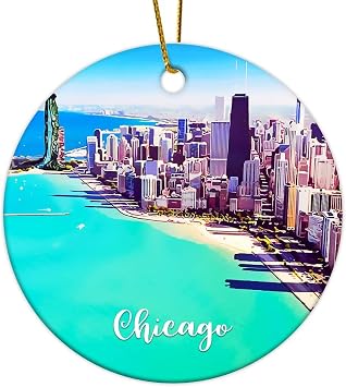 Chicago City Skyline Ornament