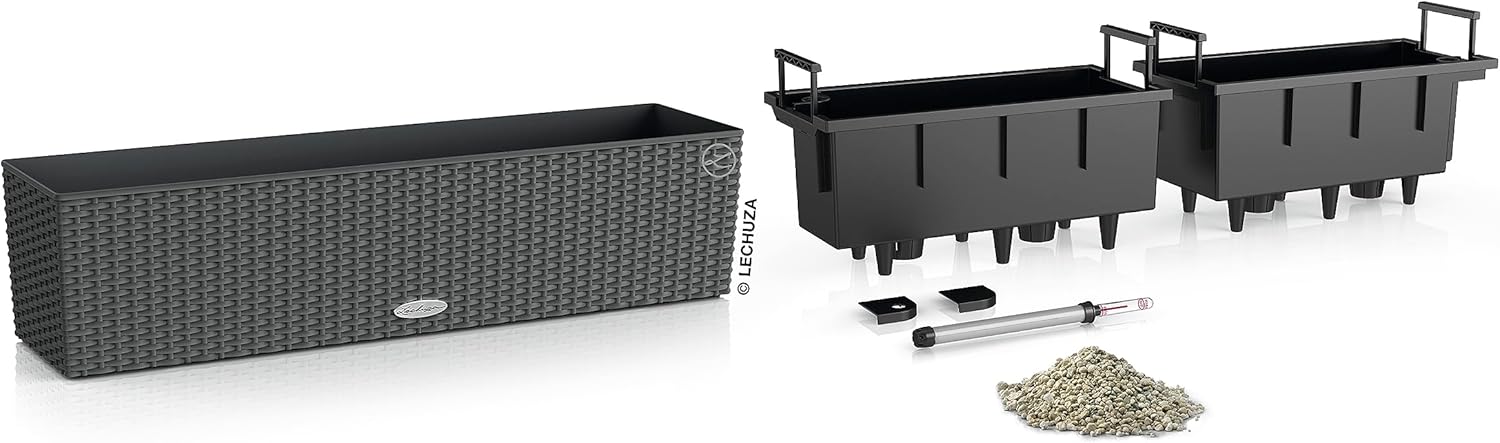 Lechuza Balconera Cottage 80 - All-In-One, Granite, 32"