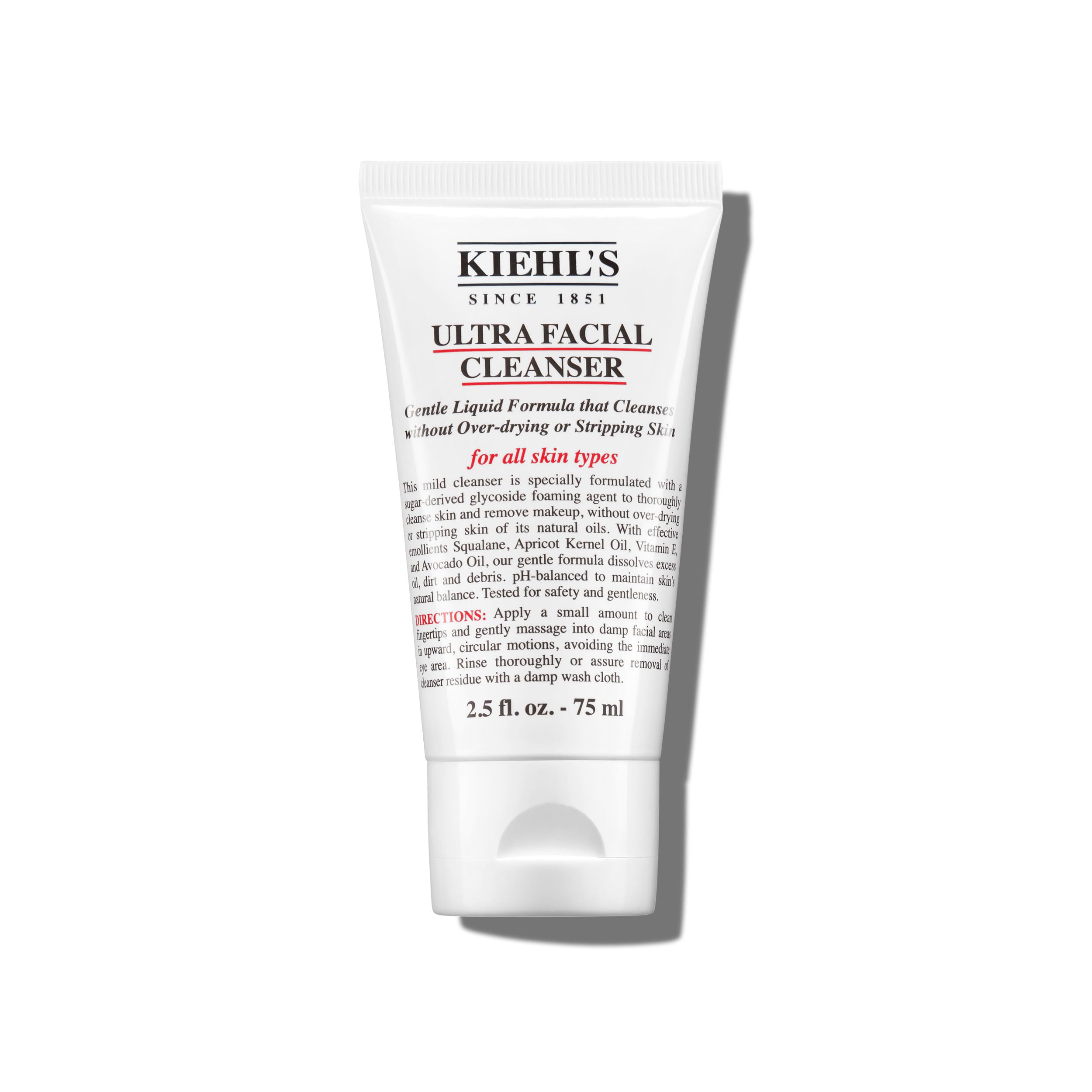 KIEHL'S Ultra Facial Cleanser, 150 ml, milde Gesichtsreinigung auf Basis von Avocadoöl, schäumendes Reinigungsöl entfernt Make-up, für jeden Hauttyp